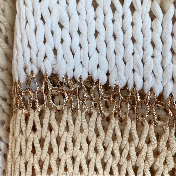 Free People Cropped Knit Sparkle Oversized Sweater - Picture 5 of 14